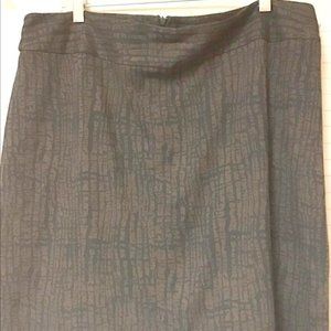 STUDIO WORKS -  women's, mini, skirt sz 18 blk and brn